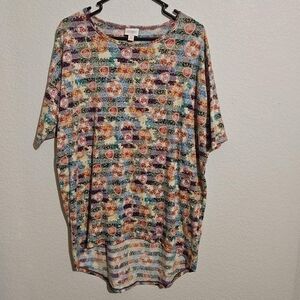 LuLaRoe Multicolor Patterned Top